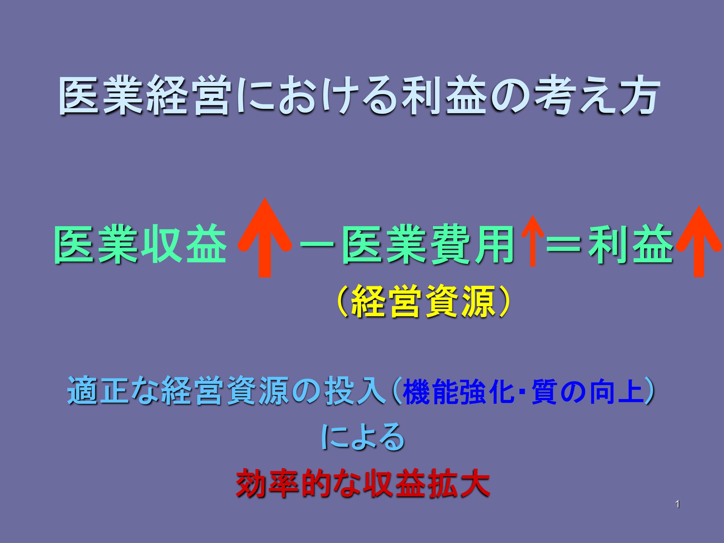 医業経営における利益の考え方